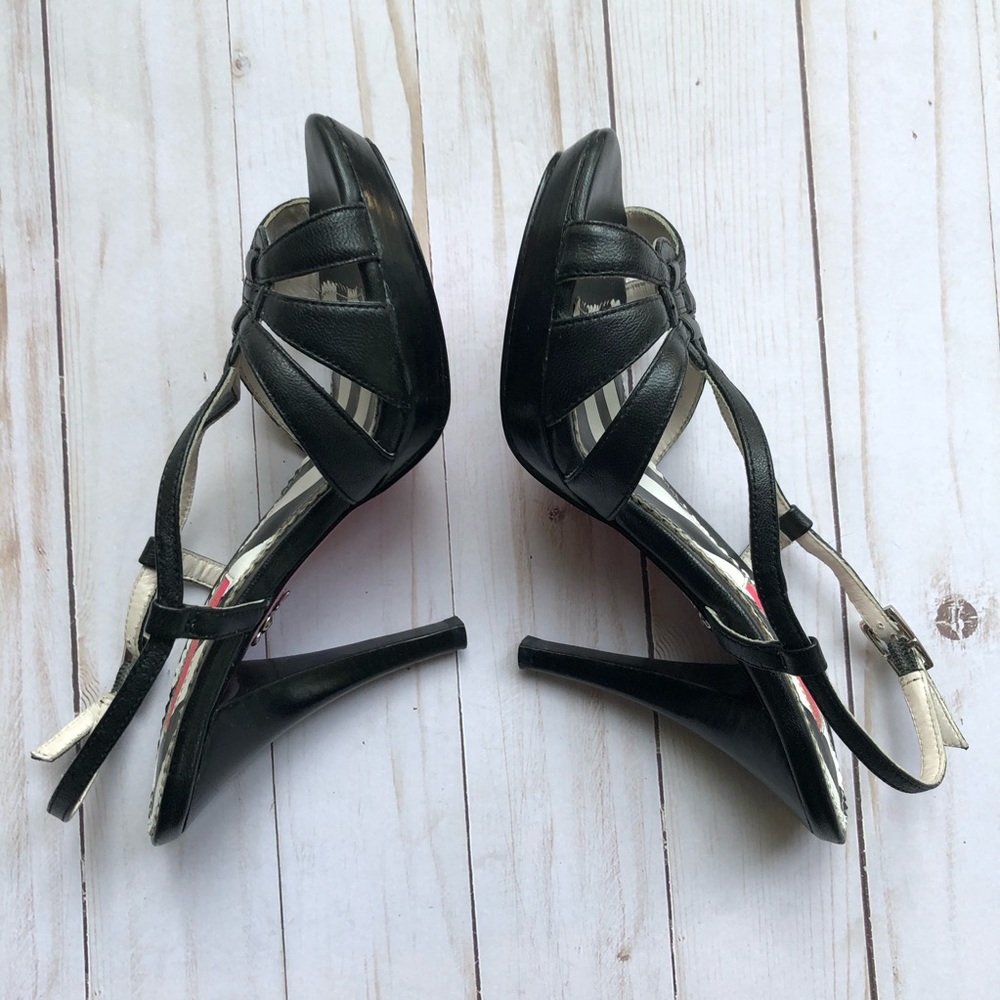 Betsey Johnson strappy black heels